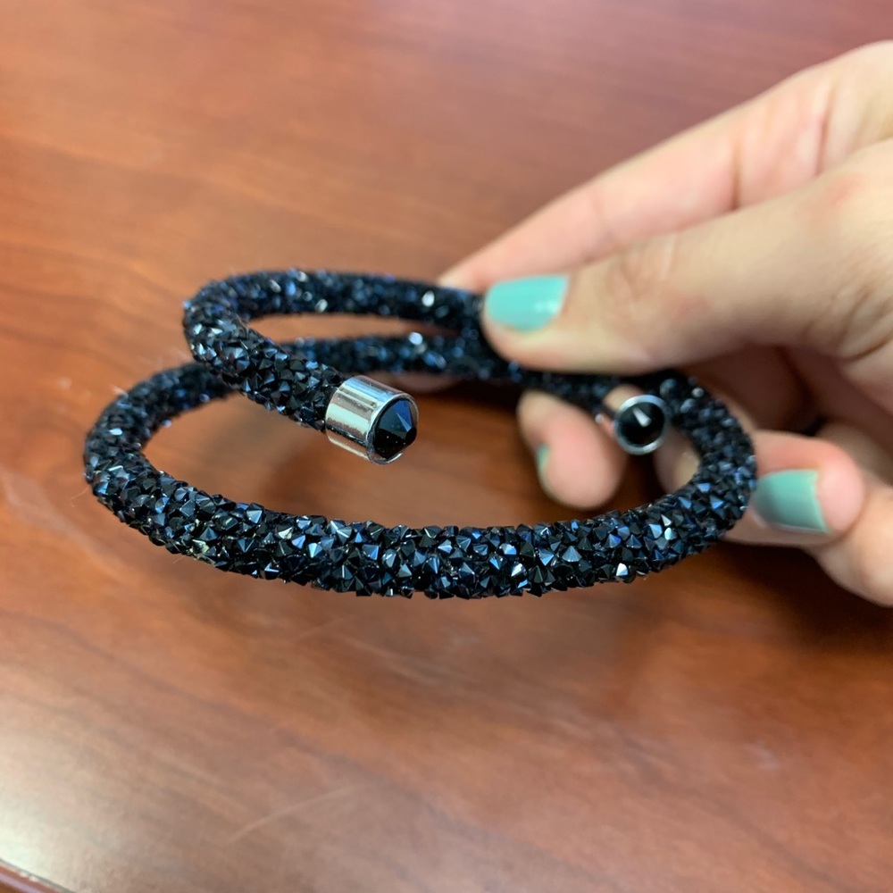 Swarovski Double Wrap Crystaldust Bangle Choker